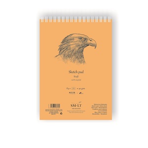 SMLT Альбом Sketch pad Kraft А4 60л 90 г/см НОВИНКА!