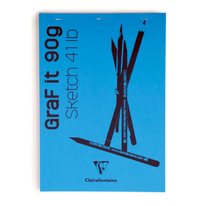 Блокнот GRAFT IT (Склейка, перфорация) Для сухих техник (А5, 90г, 80л) Голубой