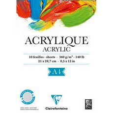 Альбом ACRYLIC (Склейка). Для акрила. (A4, 360г, 10л)